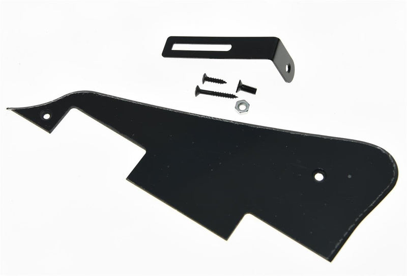 KAISH Single Black 1 Ply LP Guitar Pickguard with Black Bracket for Epiphone Les Paul