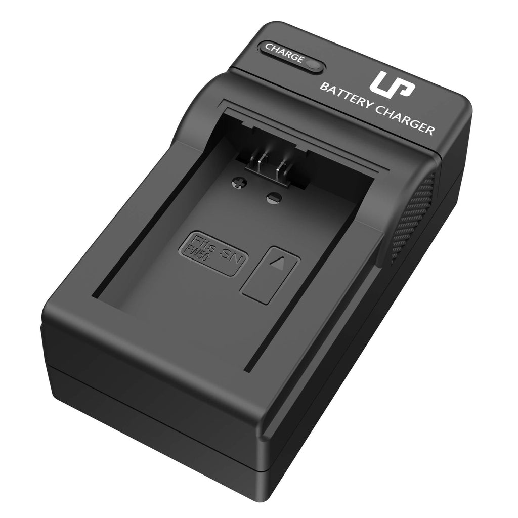 NP-FW50 Battery Charger, LP Charger Compatible with Sony Alpha A6000, A6400, A6100, A6300, A6500, A5100, A7, A7 II, A7R, A7R II, A7R2, A7S, A7S II, A7S2, A5000, A3000, A55, RX10, NEX-3/5/7 Series Basic Charger
