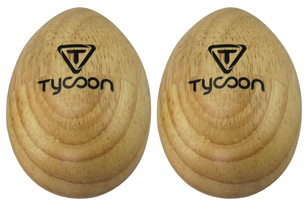 Tycoon Percussion TE-WL Wooden Egg Shaker, Large Pair