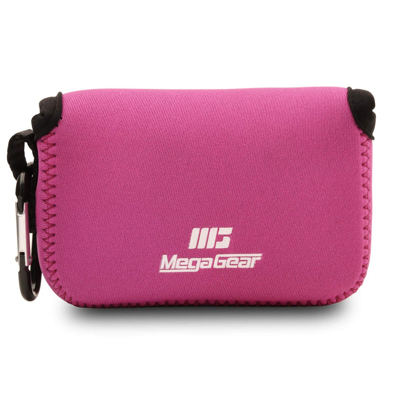 MegaGear MG807 Ultra Light Neoprene Camera Case compatible with Fujifilm FinePix XP140, XP130, XP120, XP90 - Hot Pink