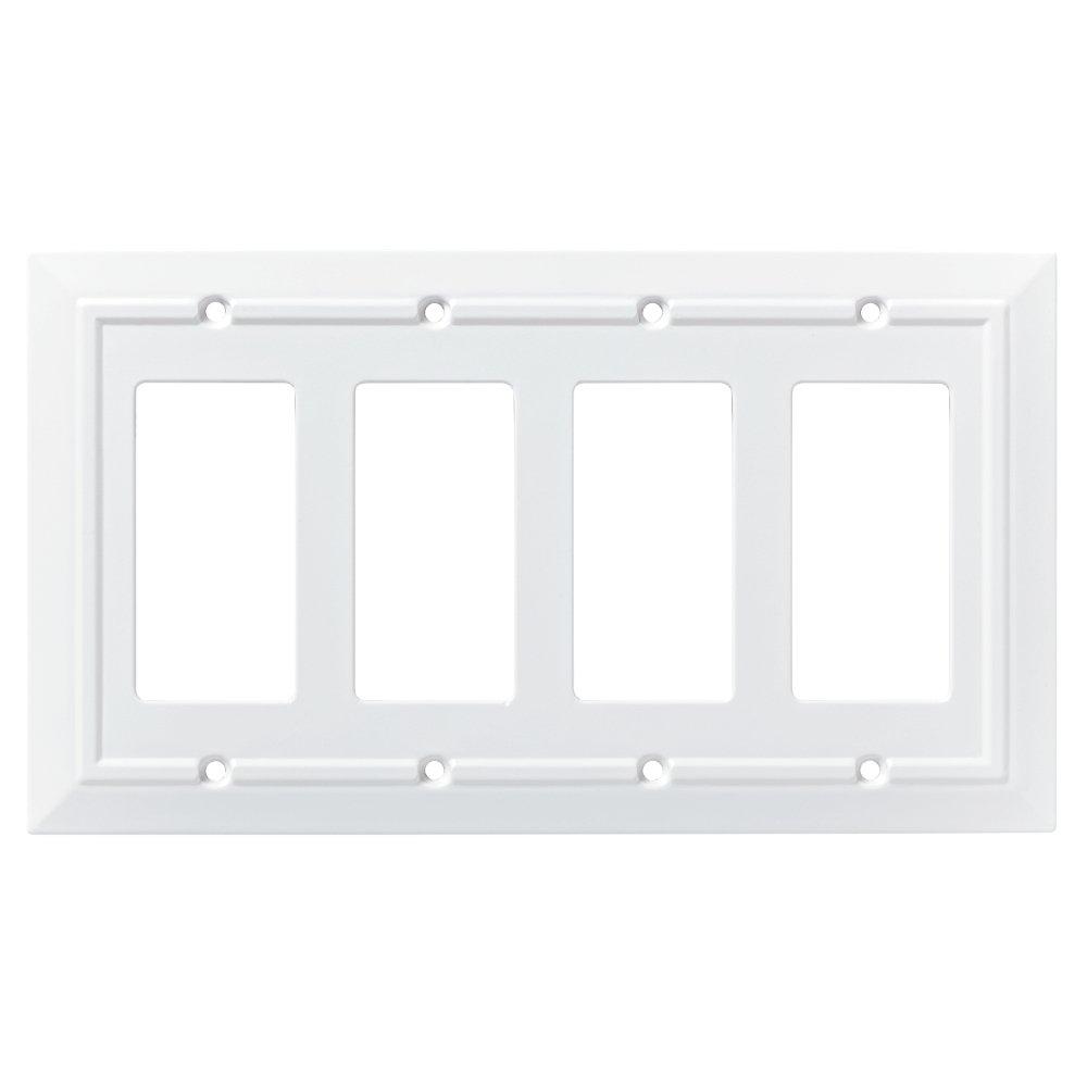 Franklin Brass W35252-PW-C Classic Architecture Single Switch Wall Plate/Switch Plate/Cover, White
