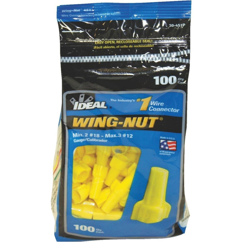Ideal Wire Connectors Twist-On 600 V Yellow 100 / Box