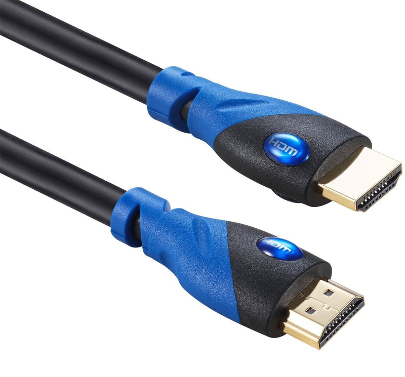 A-TECH Ultra High Speed hdmi Cables 3ft Audio Cable in Blue Color Support Ethernet,ARC,3D,4K,1080p and Make in CL3 Function- Full Hd - Xbox Playstation- PS3-PS4-PC-Apple TV [Latest Version]-hdmi 2.0 3 Feet