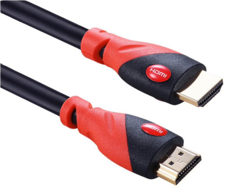 A-TECH 10ft Ultra High Speed hdmi Cable in red Support Ethernet,ARC,3D,4K,1080p and with CL3 Function 24k Golden Plated Connector - Full Hd [Latest Version]-hdmi 2.0 10 Feet