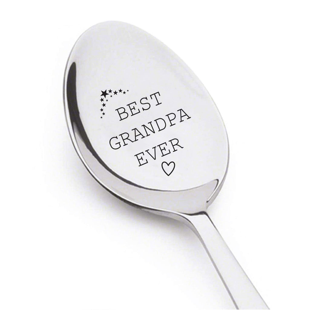 Grandpa - Best Grandpa Ever Spoon - Stainless Steel - Funny gifts - Best selling items - Grandpa gifts - pregnancy reveal to grandparents - dad gifts - papa gifts - spoon#SP_076
