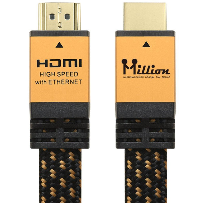 Million High Speed Ultra HDMI Cable 10 Feet (3.1m) with Ethernet - HDMI 2.0 Professional Support 4K 3D 2160P 1440P - Audio Return Channel (ARC),Gold Case Gold Case