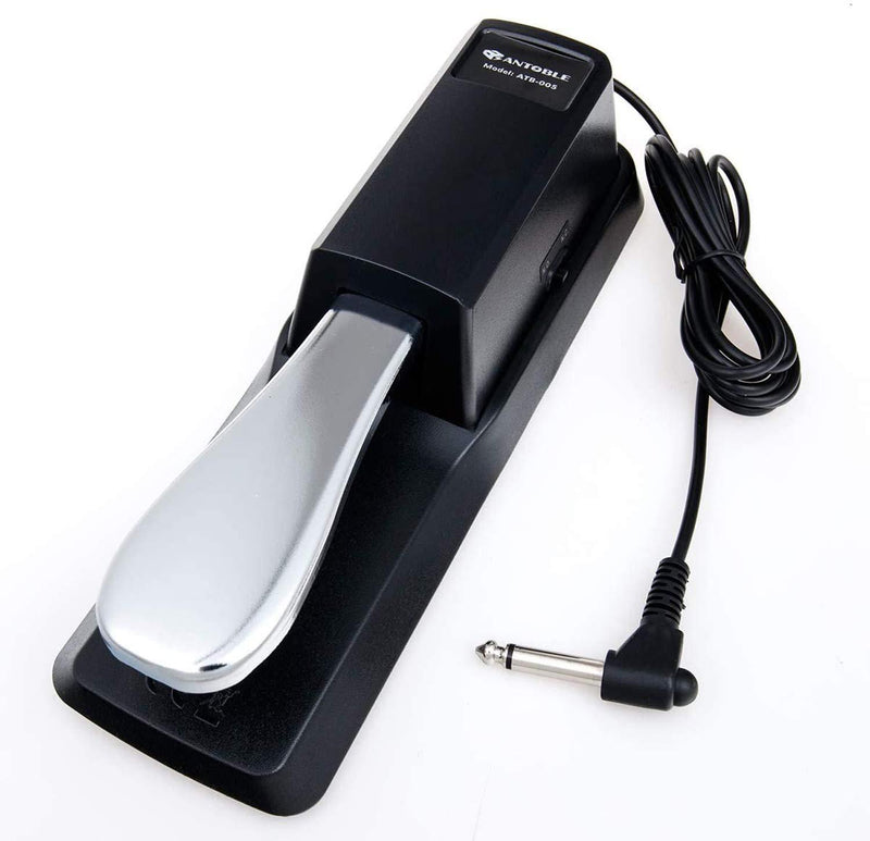 Antoble Sustain Pedal With Piano Style for Electronic Keyboards, Synthesizers & Digital Piano