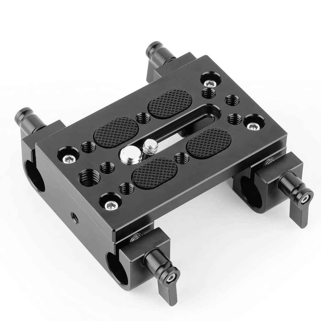 SmallRig Base Plate with 15MM Rod Clamps Tripod Mounting Plate for DSLR Camera Video Camera - 1775