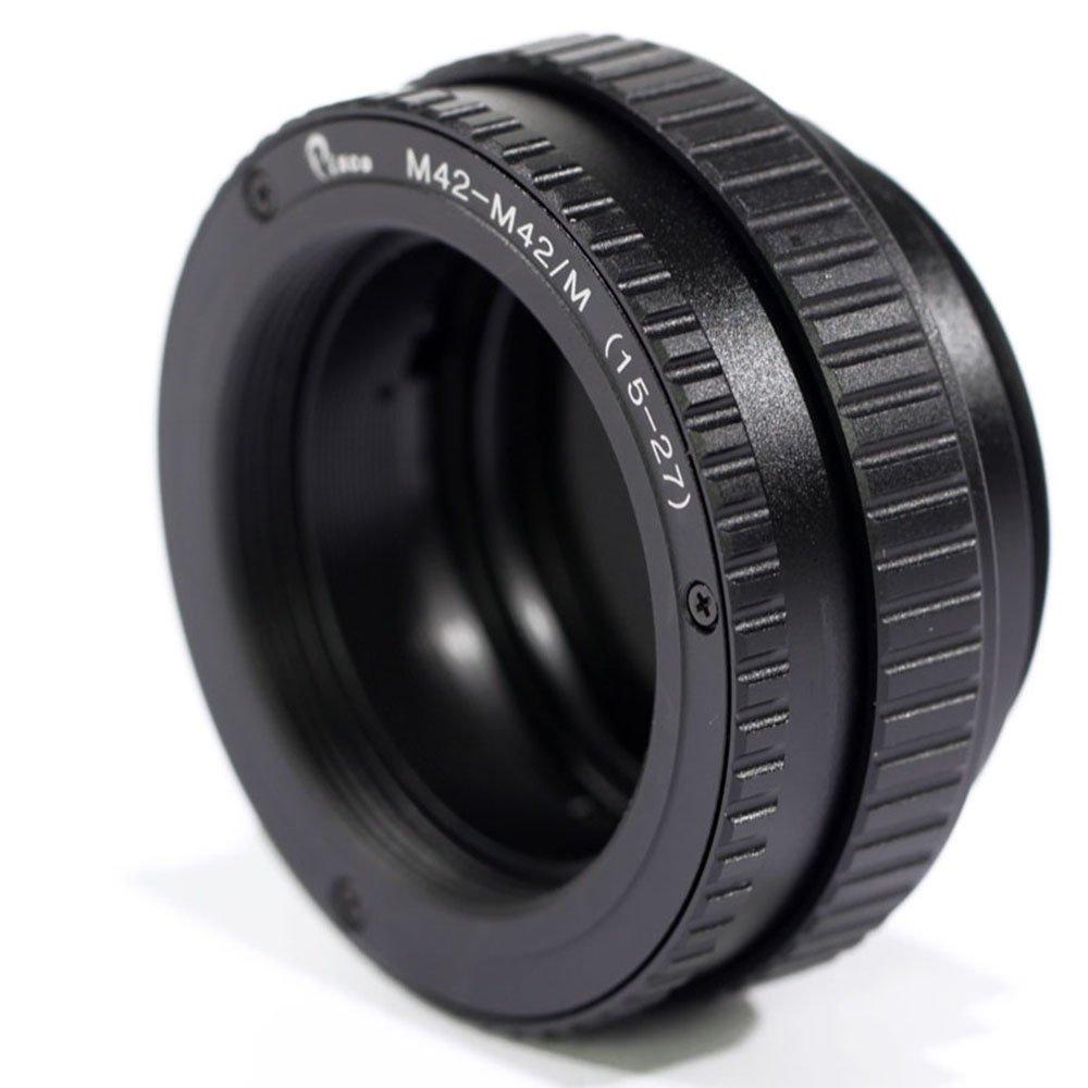 Pixco M42 to M42 Adjustable Focusing Helicoid Adapter 15mm to 26.5mm for Macro Shooting 15-26.5mm