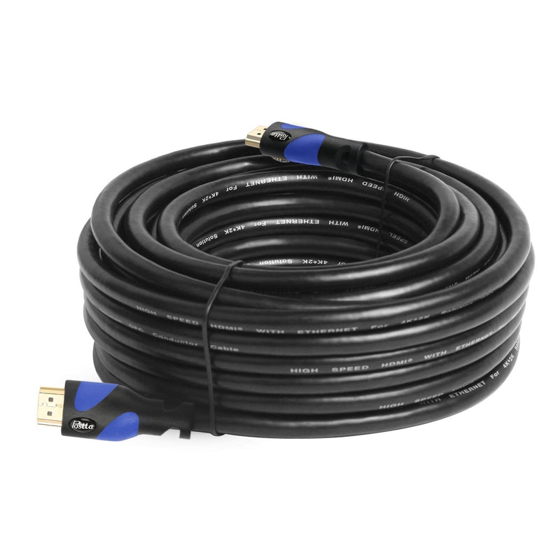 Postta HDMI Cable(40 Feet Blue) Ultra HDMI 2.0V Support 4K 2160P,1080P,3D,Audio Return and Ethernet -1 Pack 40FT