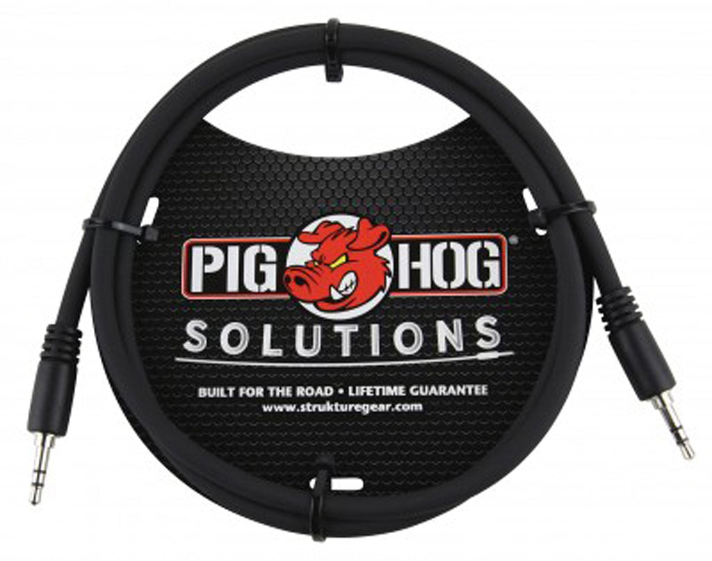 [AUSTRALIA] - Pig Hog PX-T3506 3.5mm TRS Instrument Cable, 6 Feet 6 ft 