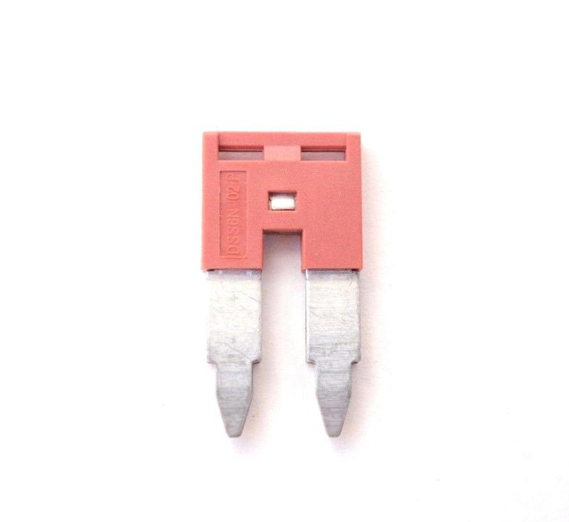Dinkle DSS6N-02P DIN Rail Terminal Block Press-Fit Jumper DK6N Two Pole, Pack of 50