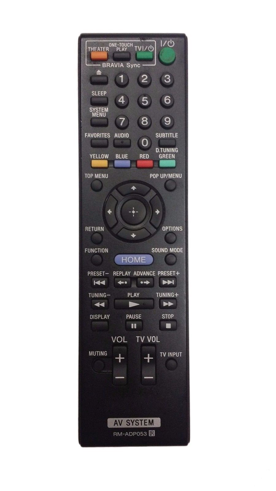 RM-ADP053 Replacement Remote Control for Sony BDV-N890W BDV-E580 BDV-E880 BDV-F500 DVD Home Theater Audio Blu Ray Disc Player