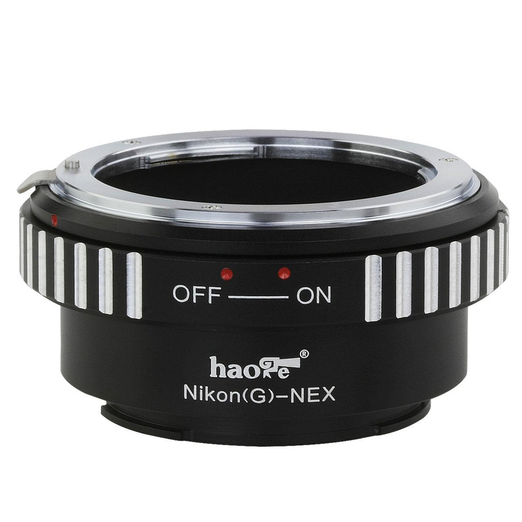 Haoge Lens Mount Adapter for Nikon G/F/AI/AIS/D Mount Lens to Sony E Mount NEX Camera as a3000 a3500 a5000 a5100 a6000 a6400 a6500 A7 A7R A7S A7II A7RII A7SII A7III A7RIII A9 VG20 VG30 FS700 FS7 FS5