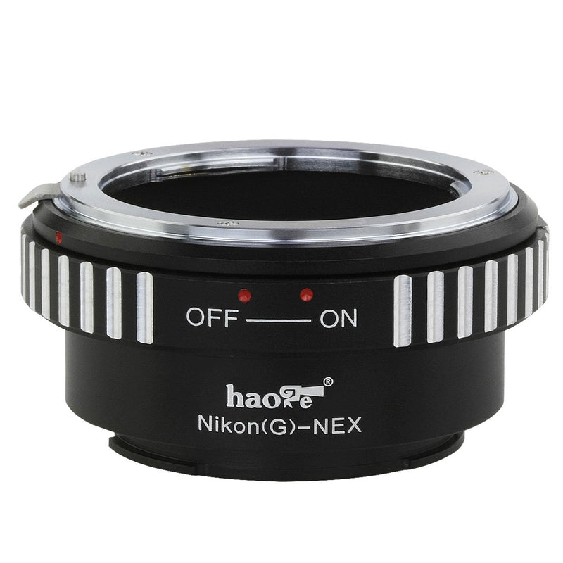 Haoge Lens Mount Adapter for Nikon G/F/AI/AIS/D Mount Lens to Sony E Mount NEX Camera as a3000 a3500 a5000 a5100 a6000 a6400 a6500 A7 A7R A7S A7II A7RII A7SII A7III A7RIII A9 VG20 VG30 FS700 FS7 FS5