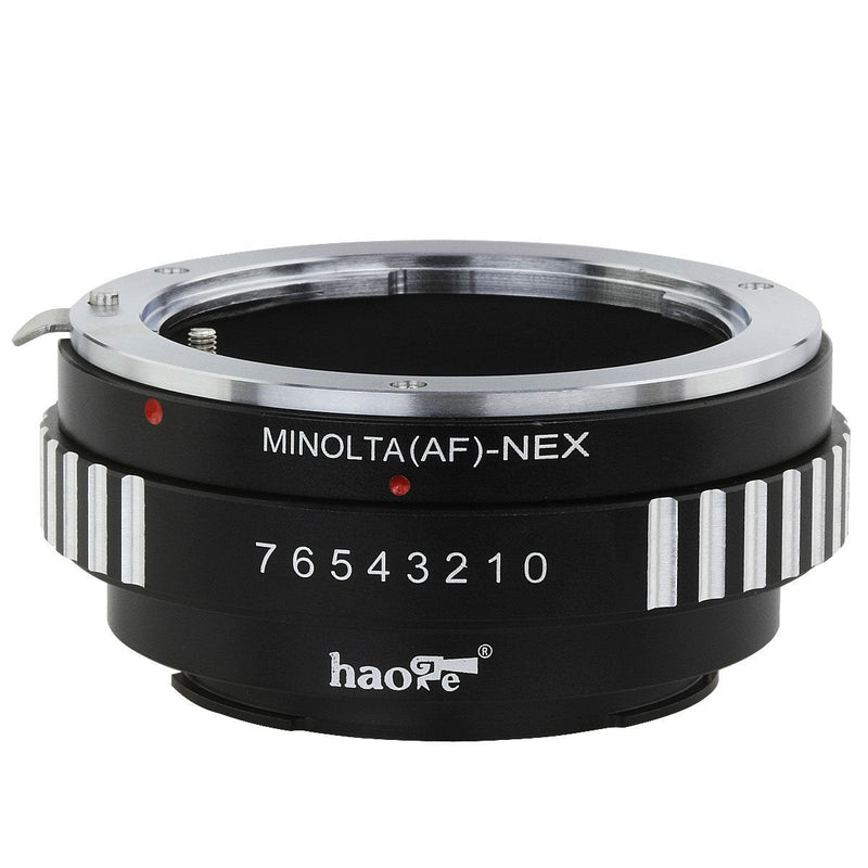 Haoge Lens Mount Adapter for Sony Alpha A-Type Minolta MAF AF Mount Lens to Sony E Mount NEX Camera as a3000 a3500 a5000 a5100 a6000 a6400 a6500 A7 A7R A7S A7II A7RII A7SII A7III A7RIII A9 VG30 FS7