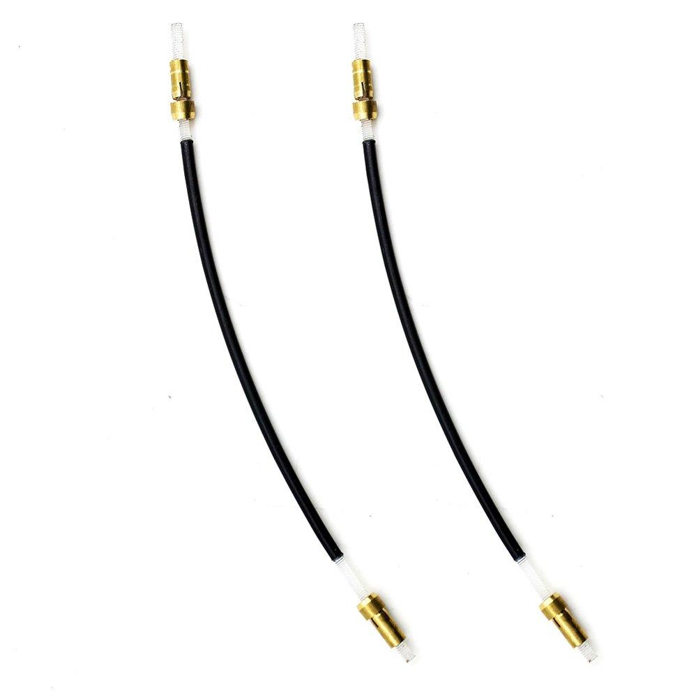 Greenten 3/4 4/4 Violin Nylon Fiddle/Violin Tailpiece Gut Cord with Brass Screw Replacement Tailgut Tailcord, 2Pcs
