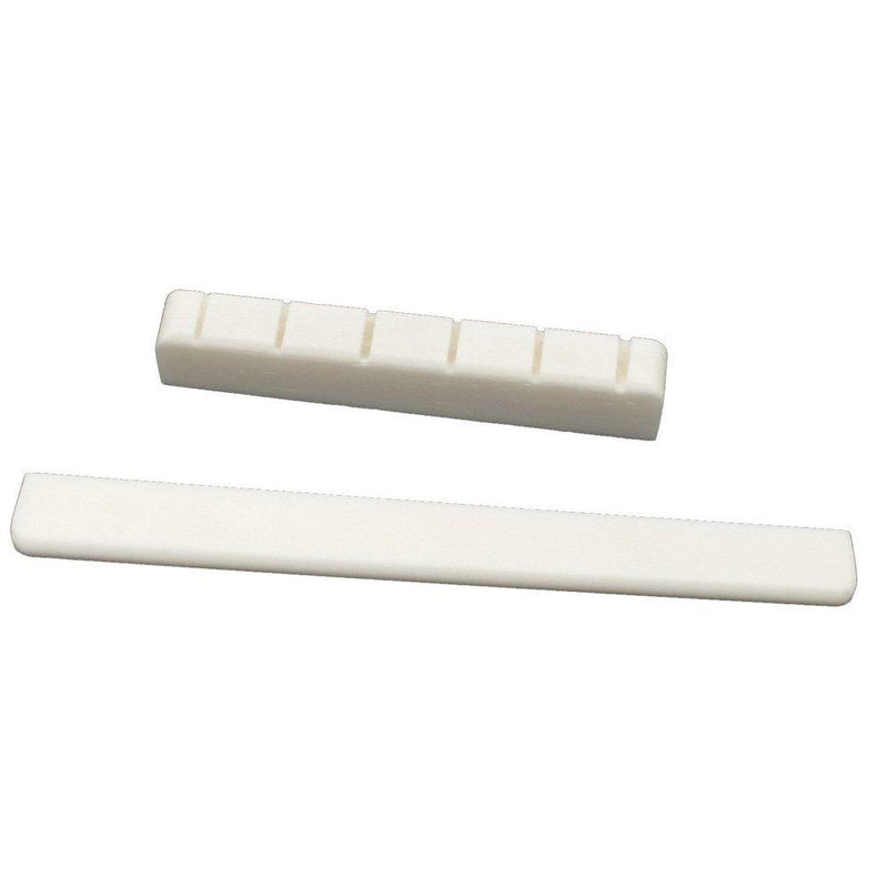 Greenten Classical Guitar Bone Saddle and Nut Pre-Slotted Set Guitars Part Replacement
