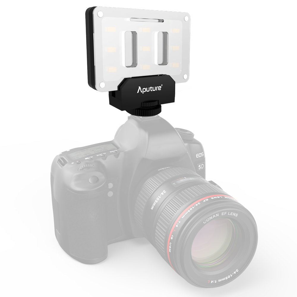 Aputure Amaran AL-M9 LED Light Built in Battery Pockable Mini TLCI/CRI 95+ On-Camera Video Lights 9pcs SMD Lighting for DSLR Camera