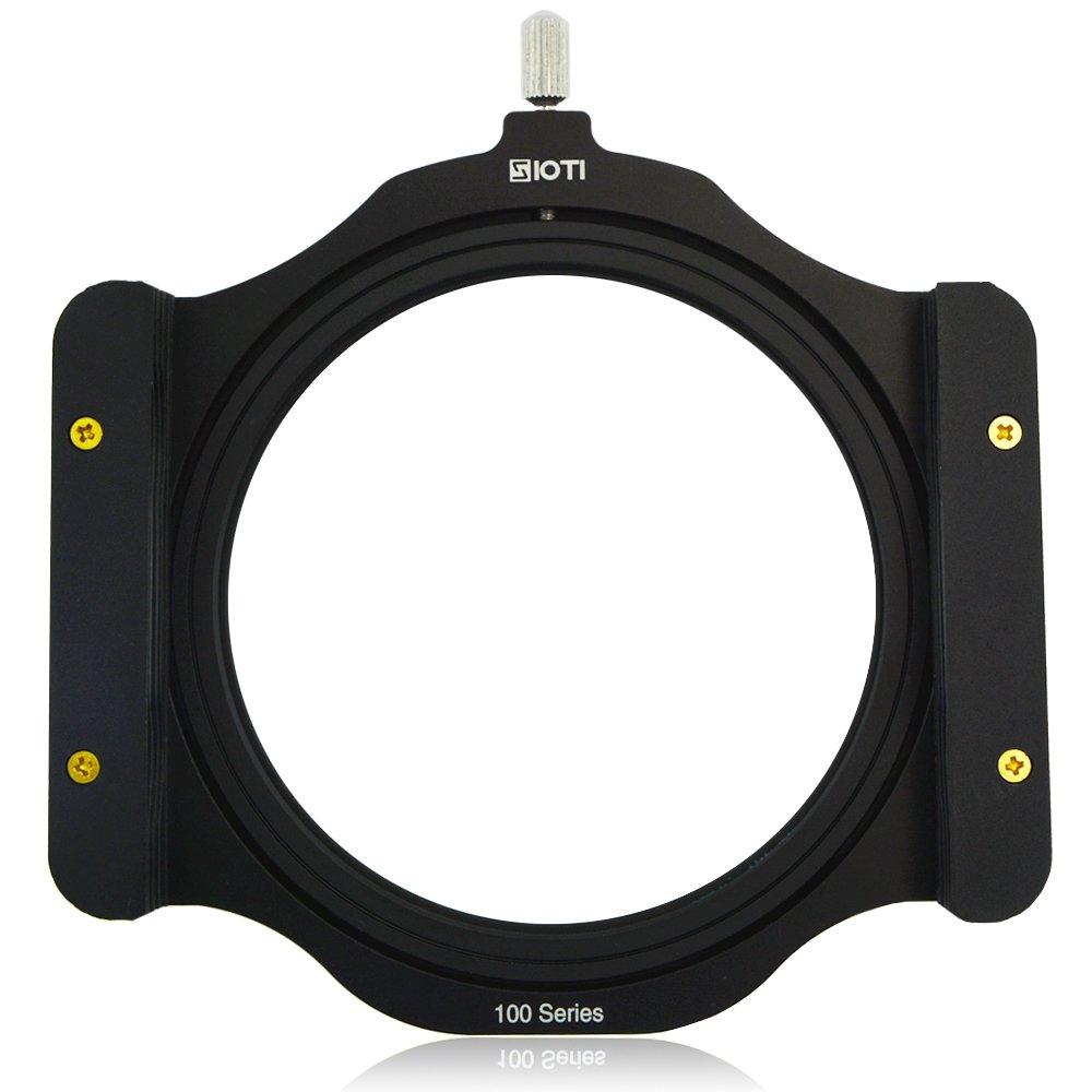SIOTI 100mm Square Z Series Aluminum Modular Filter Holder + 77mm-82mm Aluminum Adapter Ring for Lee Hitech Singh-Ray Cokin Z PRO 4X4 4x5 4X5.65 Filter(77mm)