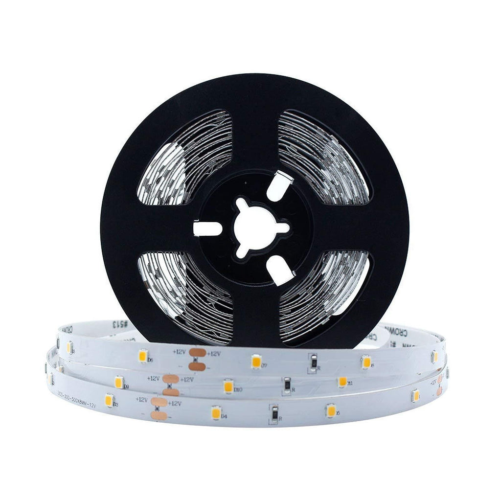 [AUSTRALIA] - LightingWill LED Strip Lights CRI90 SMD3528 150LEDs 16.4Ft/5M Ultra Warm White 2700K-3000K DC12V 12W 30LEDs/M 2.4W/M 8mm White PCB Flexible Ribbon Strip with Adhesive Tape Non-Waterproof H3528UWW150N Ultra-warm White(2700k-3000k) 
