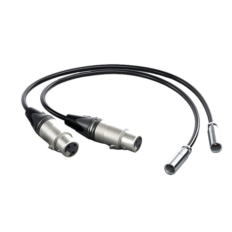 Blackmagic Design 19.5" Mini XLR Cable for Video Assist 4K Camera Monitor, Set of 2