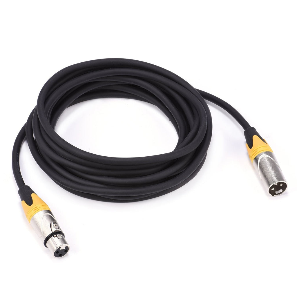 MFL. 16.5 ft Flexible DMX Cable 3 Pin Signal XLR Male to Female Cable Wire for Stage Lighting DJ Lights, 1 Pack 16.5ft/5M 1Pack