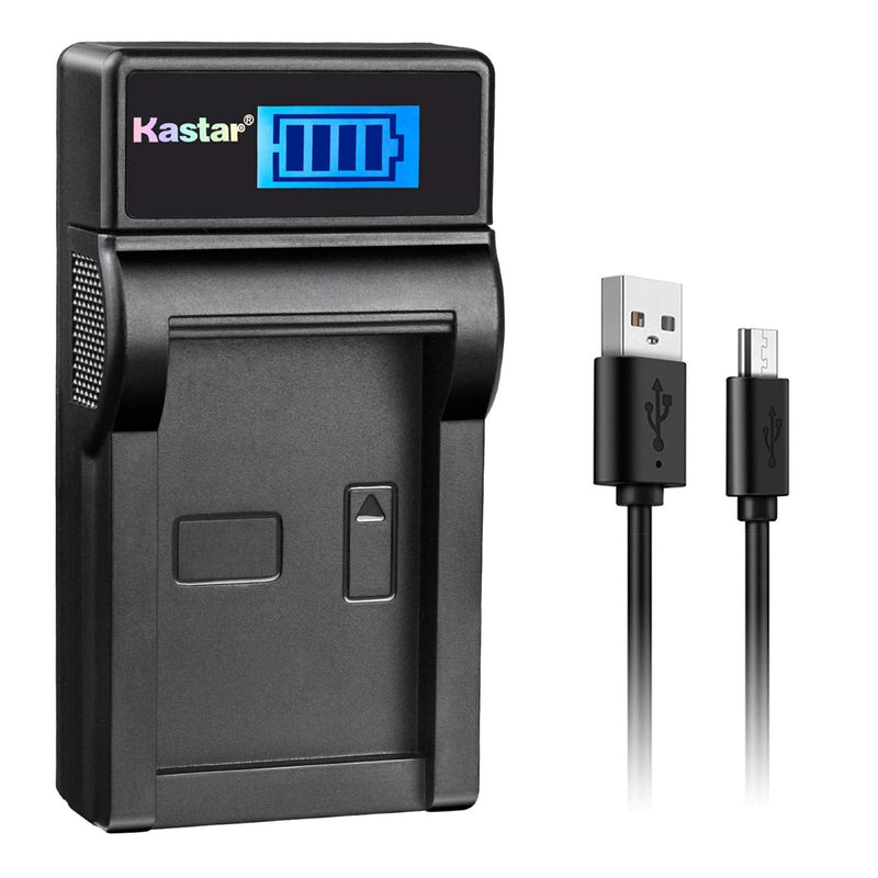 Kastar LCD Slim USB Charger Replacement for LP-E10, LC-E10 and EOS 1100D, EOS 1200D, EOS Rebel T3, EOS Rebel T5, EOS Kiss X50, EOS Kiss X70 DSLR Camera & LPE10 Grip