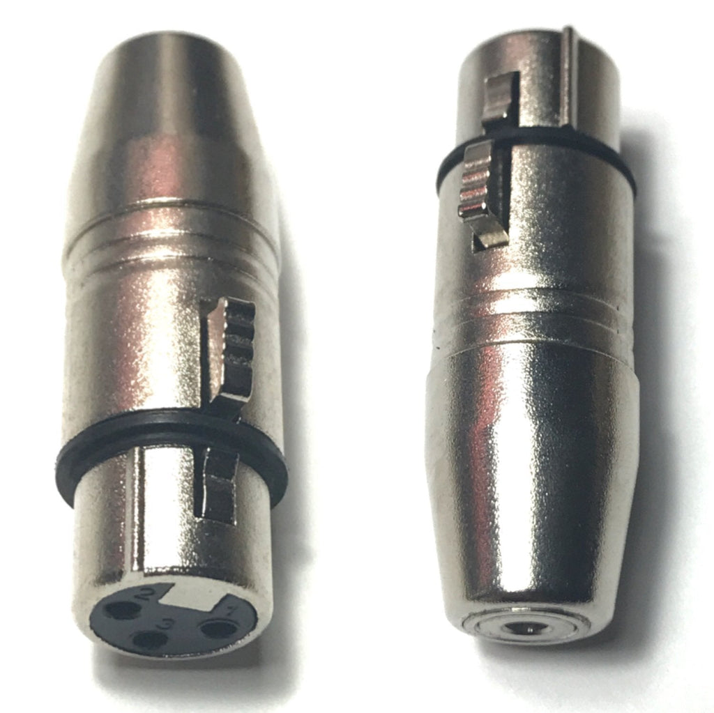 [AUSTRALIA] - CESS XLR Female to 3.5mm Balanced TRS Female Microphone Adapter - XLR Female to 3.5mm Stereo Female (2 PACK) 