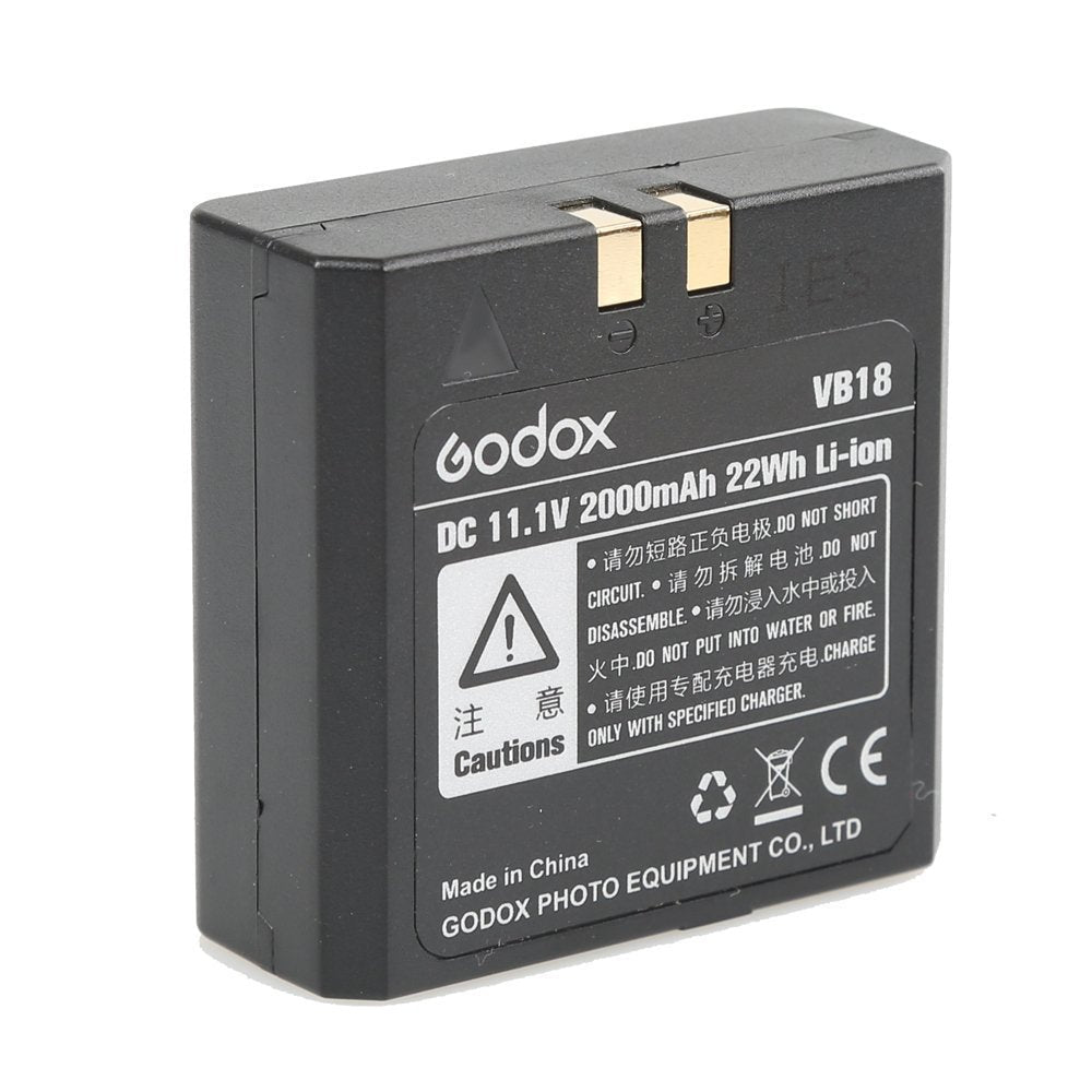 Fomito Godox VB18(Improved Battery) Li-ion Battery for Godox V850 V860C V860N Neewer TT850 TT860 Speedlite Flash GREPOW(650Times)