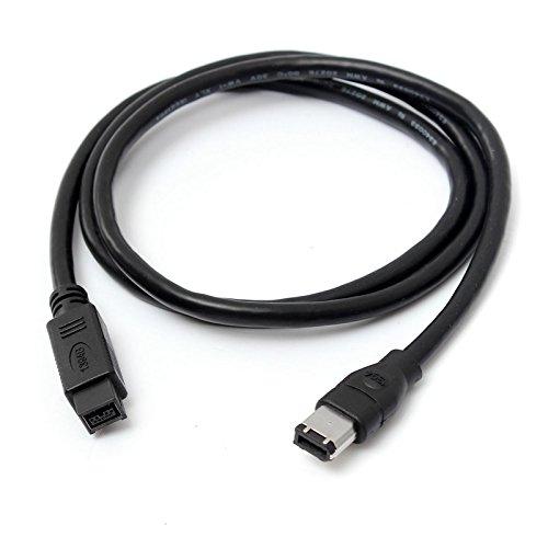 BIZLANDER Premium Firewire Cable 800,IEEE1394B, 6Ft (1.8M) Balck 9 Pin to 6 Pin Male to Male for Printer, PC, Scanner