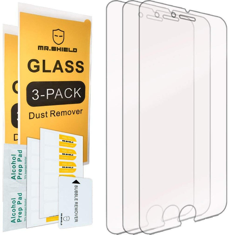 [3-PACK]-Mr Shield For iPhone 6 Plus/iPhone 6S Plus [Tempered Glass] Screen Protector with Lifetime Replacement Warranty