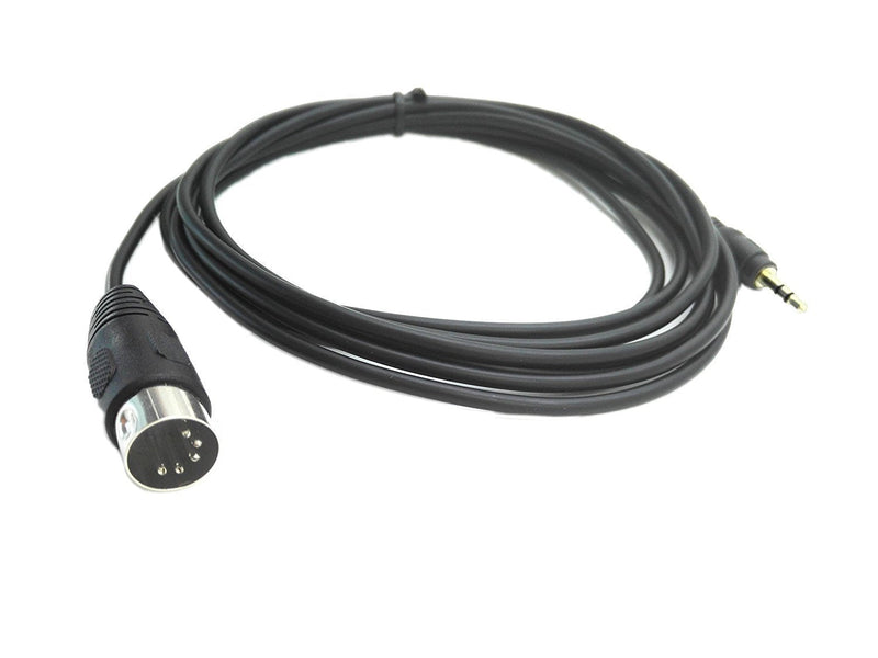 [AUSTRALIA] - 5-Pin DIN-Male Cable, 5 Pin Din MIDI Plug to 3.5mm(1/8in) TRS Stereo Male Jack Stereo Audio Cable for Playing The Electronic Musical Instrument Signal Output 3m (10 feet,3.5M-5 DIN M) 