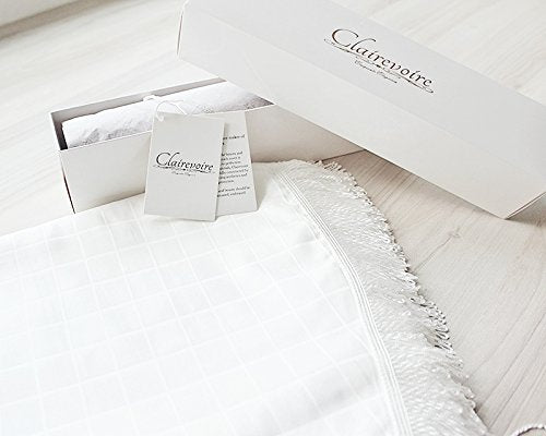 [AUSTRALIA] - Clairevoire Upright Piano Top Cover [Pearl White] | Double layered with inner lining | Minimalist & Modern Design | Protects against dust and scratches | Suitable for all vertical upright pianos Pearl White 