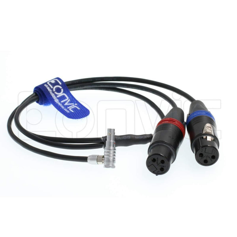 Eonvic 00B.305 to Two 3 pin XLR Female Alexa Mini Audio Input Cable