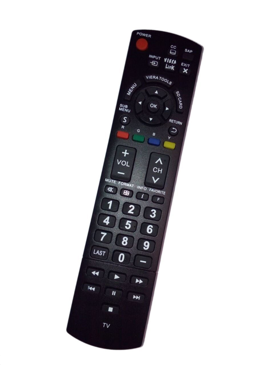 N2QAYB000485 TV Remote Control Replaced for PANASONIC TH-42LRU50 TC-L22X2 TC-P46C2 TC-50PX24 TH-32LRU30 TH-42LRU50 LCD TVs