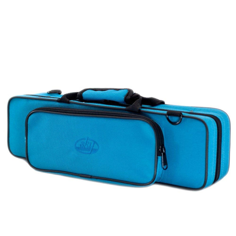 Sky C Flute/Piccolo Combo Case with Shoulder Strap (Blue) (SKYFLC001-BL)