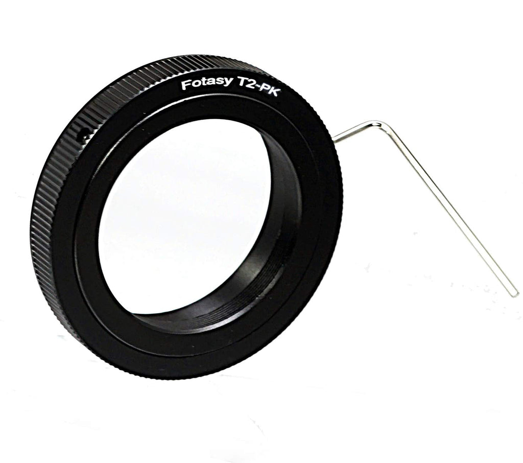 Fotasy Adjustable T/T2 Telescope Lens to Pentax K Mount DSLR Camera Adapter Ring, Compatible with K-70 K-1 K-3 II K-S2 K-S1 K-3 K-50 K-30 K-5 IIs K-5 II K-5 K-500 K-50 K-30 K-x K-7 K-m K2000 K20D T2 - Pentax K