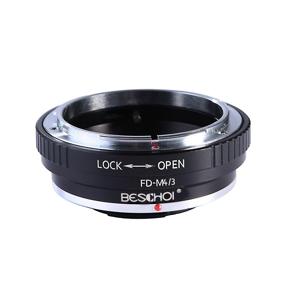 Beschoi Lens Mount Adapter Ring for Canon FD Lens to Micro 4/3 Olympus Pen and Panasonic Lumix Cameras FD-M4/3