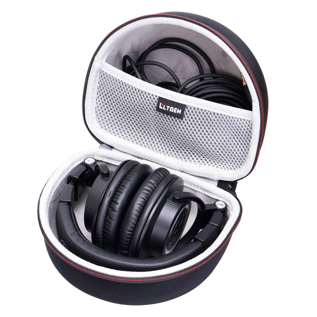 LTGEM Case for Audio-Technica ATH-M50x/M50/M70X/M40x/M30x/M50xMG Professional Studio Monitor Headphones 1-Grey