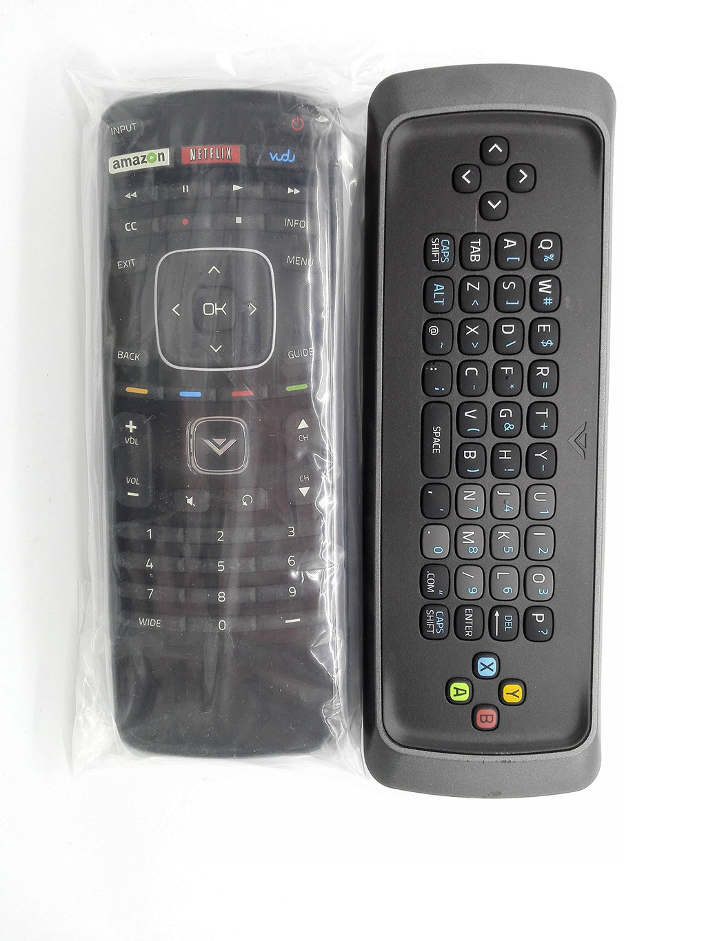 New XRT300 Keyboard TV Remote Control fit for Vizio TV M501i-A0 M551i-A0 M601i-A0 M651i-A0 M701i-A0 M421D-A2 M471D-A2 M501D-A2 M551D-A2 M601D-A2 E551I-A2 E600I-B3 with Amazon Netflix Vudu