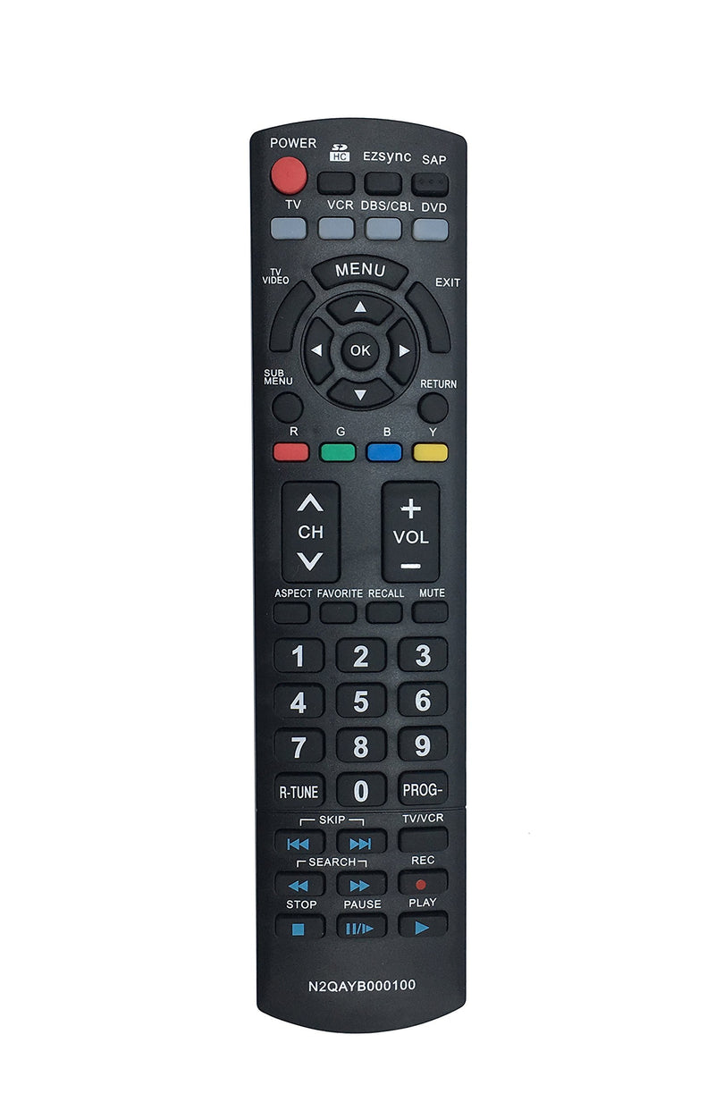 N2QAYB000100 Replace Remote Control fit for Panasonic Plasma LCD TV TC-26LX70 TH-42PX77U TH-46PZ80U TH-50PZ700 TH-58PZ700U PT-61LCZ70 THC-50HD18 PT-61LCZ70 THC-42FD18 TC32LX14 TCP65S1 TCL37G1