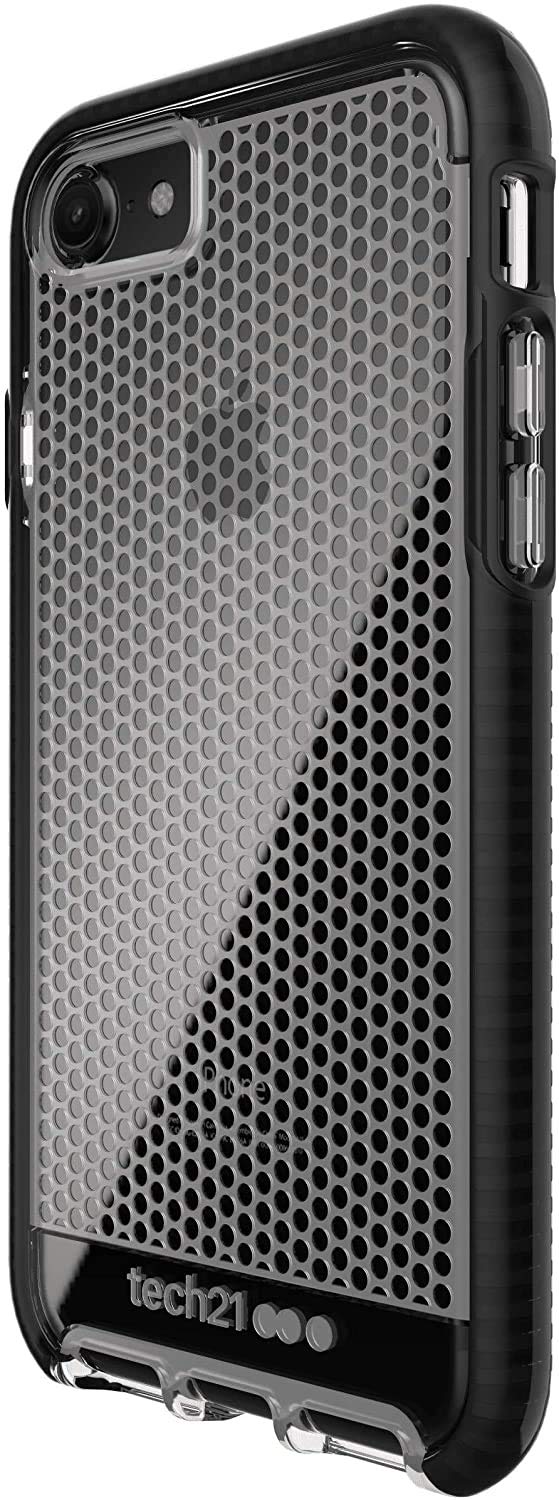 tech21 Evo Mesh Phone Case for Apple iPhone 6/7/8/ and SE (2020) - Clear/Black (T21-5403) Black