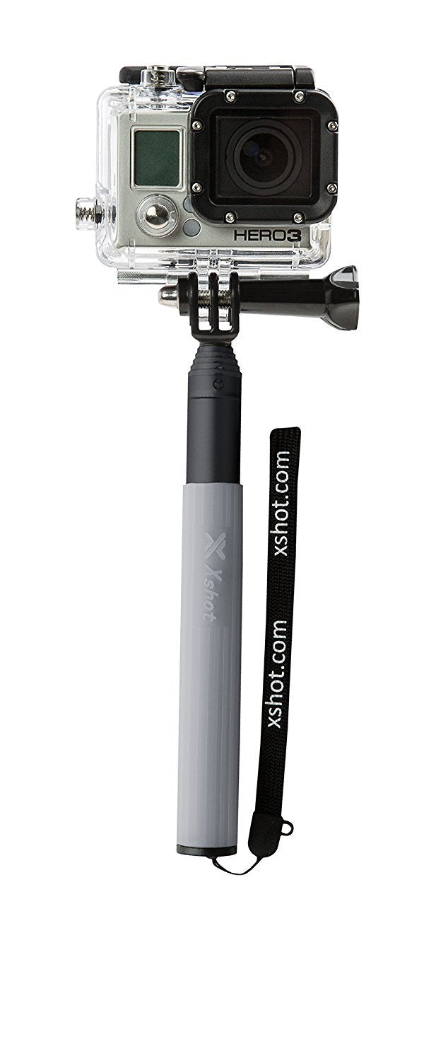 XShot Action Camera Poles Expandable, Lightweight Monopod, Black (Action for GoPro)