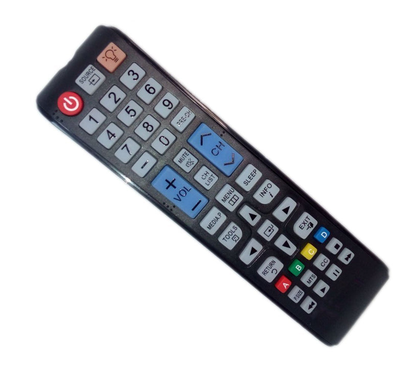 Replaced Remote Control Compatible for Samsung PN51E535A3F LT27B350NDZA PN60F5300 UN32EH4000F UN40F5050 UN55EH6000 LED HDTV Plasma TV