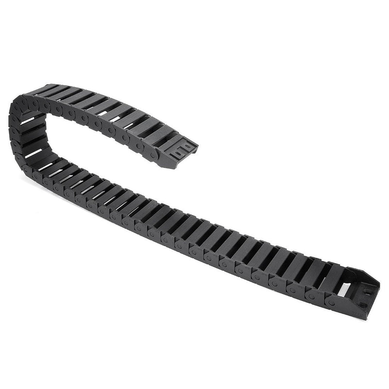 uxcell R28 15mm x 40mm (InnerH*InnerW) Black Plastic Wire Carrier Cable Drag Chain 1M Length for CNC