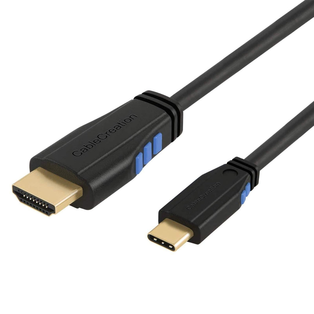 USB C to HDMI Cable 16FT, CableCreation USB Type C to HDMI Cable 4K, Compatible with MacBook Pro 2020, iPad Pro 2020, Surface Go, XPS 13, Yoga 920, LG G7, Galaxy S20 to TV, Projector, Monitor 4.5M 15 Feet Normal