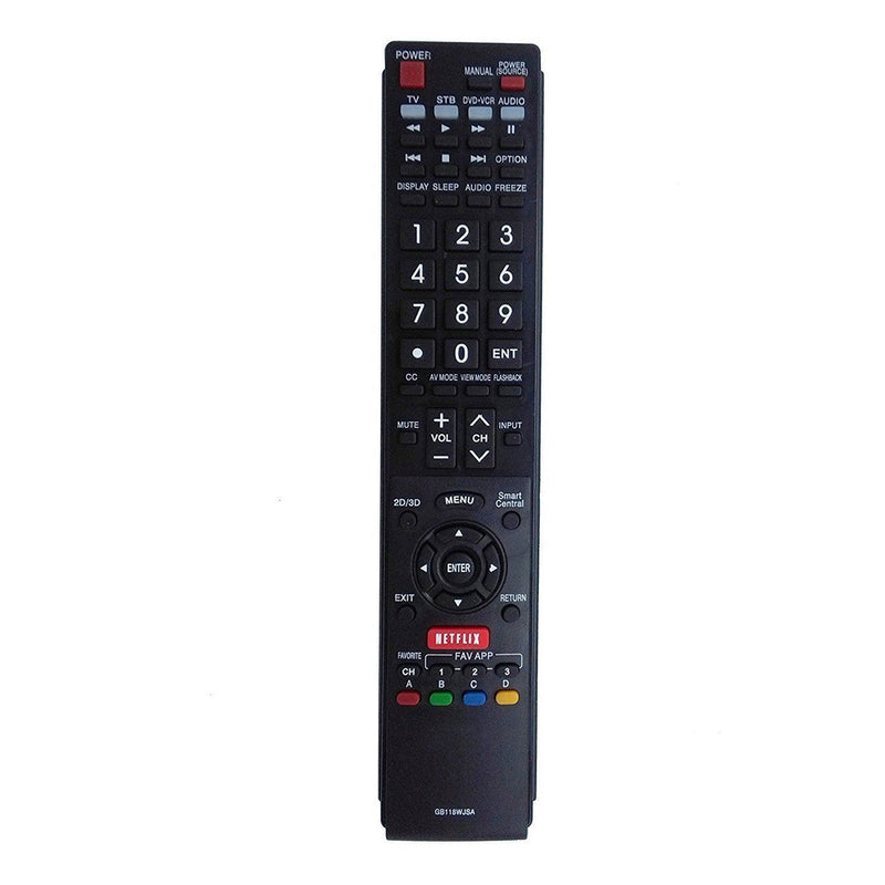 AIDITIYMI GB118WJSA Replaced Remote Control fit for Sharp TV GB004WJSA GA935WJSA GA890WJSA GB105WJSA LC-60EQ10 LC-60EQ10U LC-60SQ10 LC-60SQ10U LC-60SQ15 LC-60SQ15U LC-60SQ17 LC-60SQ17U LC-60TQ15