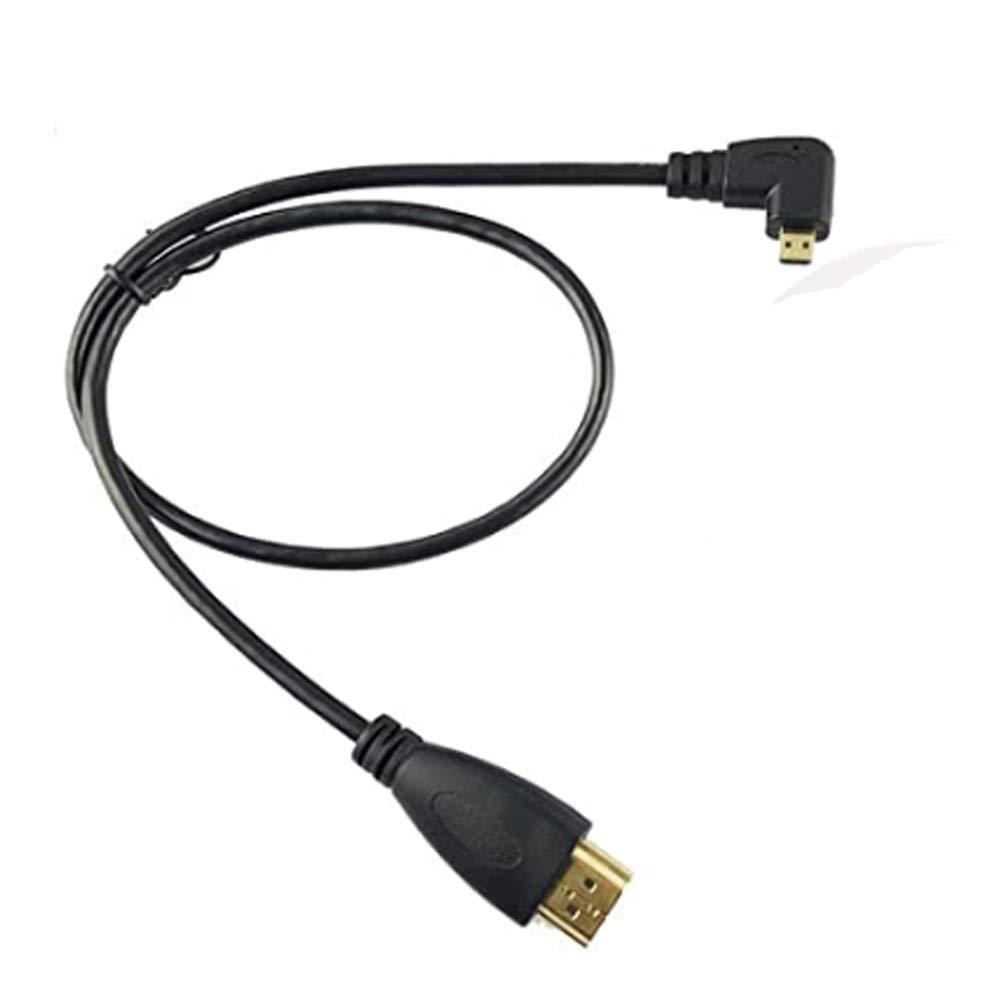 Seadream 20" 50CM 90 Degree Angle Micro HDMI Male to HDMI Male Cable (Right Angle) Right Angle