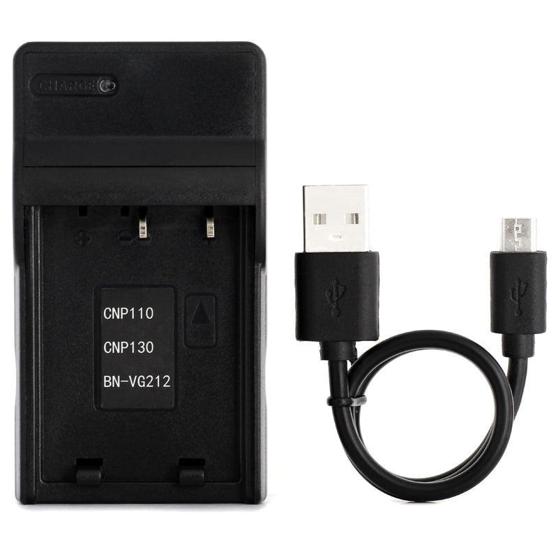 NP-110 USB Charger for Casio Exilim EX-FC200S, Exilim EX-Z3000, Exilim EX-ZR10, Exilim EX-ZR15, Exilim EX-ZR20, Exilim Zoom EX-Z2000, Exilim Zoom EX-Z2200, Exilim Zoom EX-Z2300 Camera and More